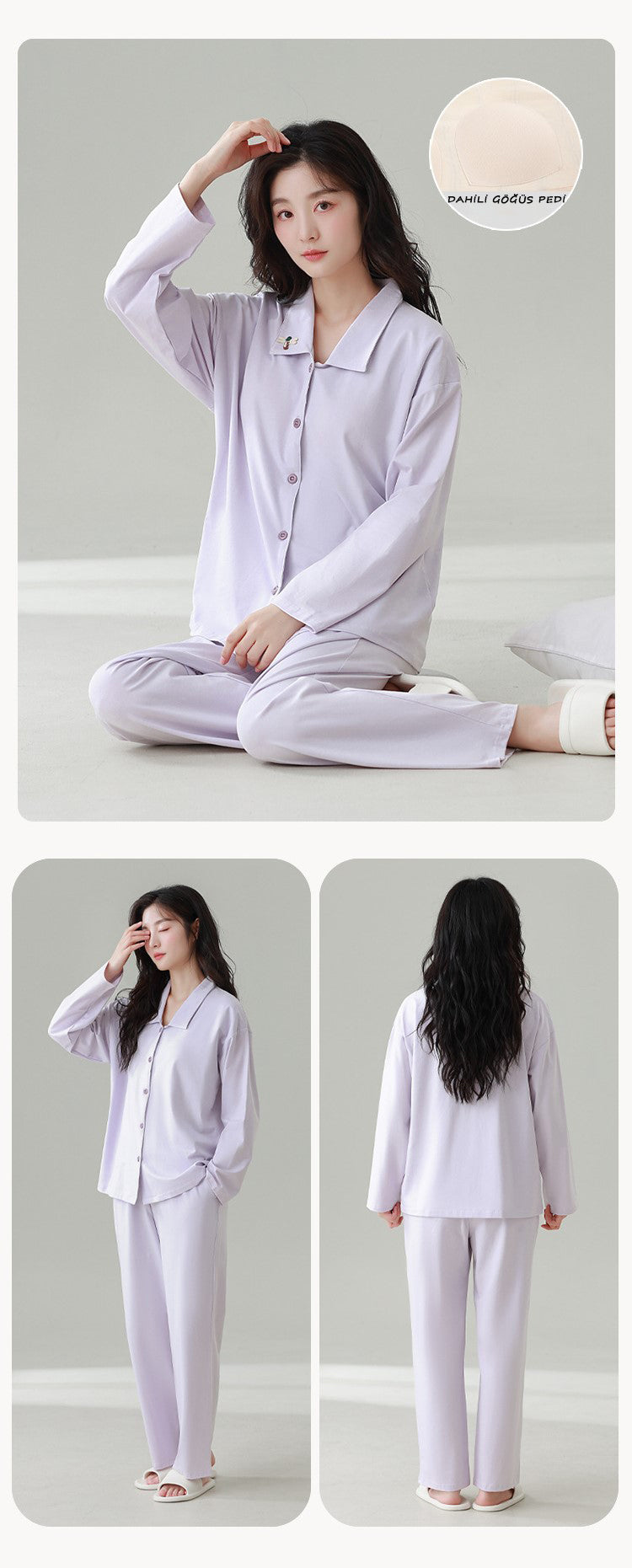 Gepolstertes Stützendes Alltags-Pyjama