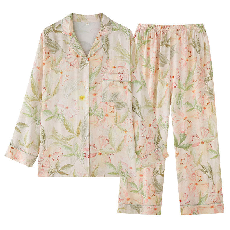 Pastell Blumenmuster Schlafanzug-Set