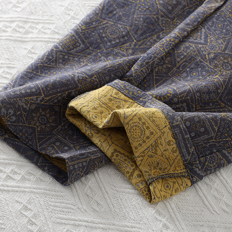 Retro Premium Baumwoll-Pyjama-Set