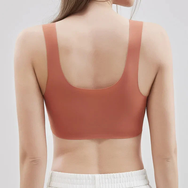 Vilenberk Unsichtbarer Nahtloser Push-Up Sport-BH mit Polsterung